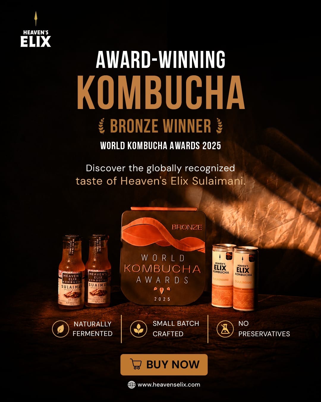 Heaven’s Elix Sulaimani Kombucha